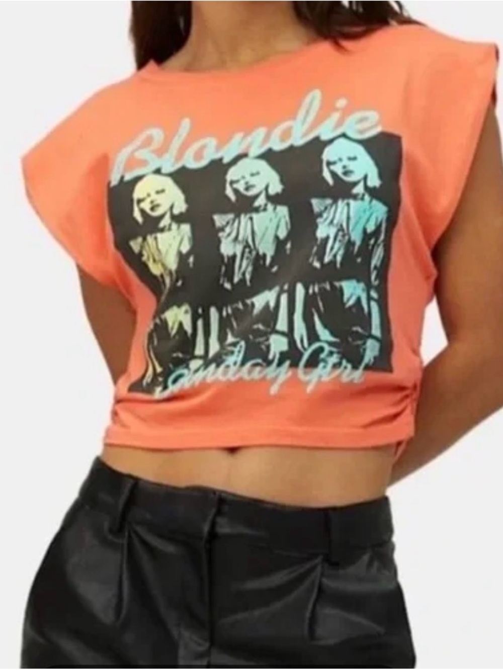 Daydreamer Blondie Sunday Girl Small Muscle crop cinched sides